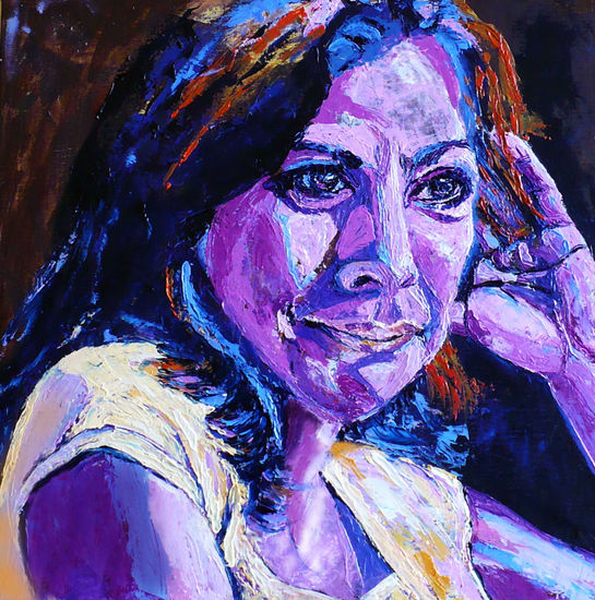 de la serie "asi como soy existo" 5 Oil Canvas Portrait