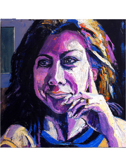 de la serie "asi como soy existo" 7 Oil Canvas Portrait