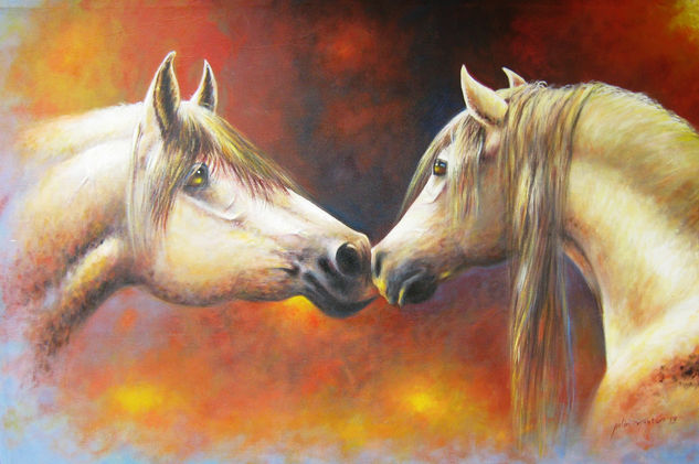 caballos Oil Canvas Landscaping