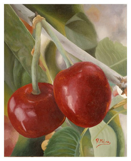 salcillo de cerezas Oil Canvas Landscaping