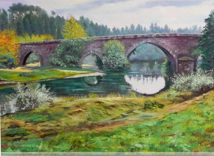 Puente sobre el rio...