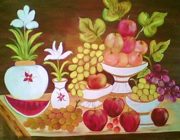 Bodegon con manzanas Oil Canvas Still Life Paintings