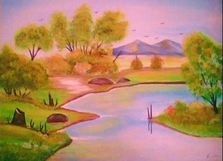 atardecer #2 Oil Canvas Landscaping