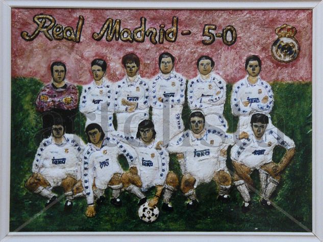 REAL MADRID 1996 Others Panel Figure Painting