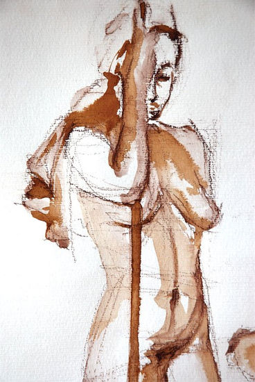 Apunte modelo 3 Others Paper Nude Paintings