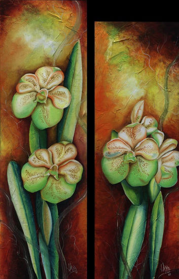 Vital Oil Panel Floral Painting