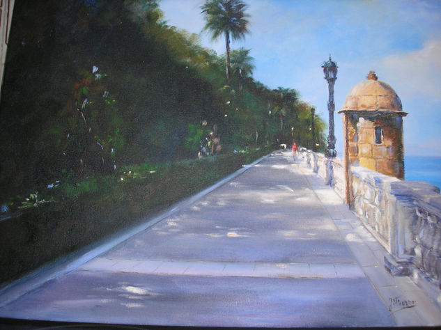 paseo alameda (CADIZ) Oil Canvas Landscaping