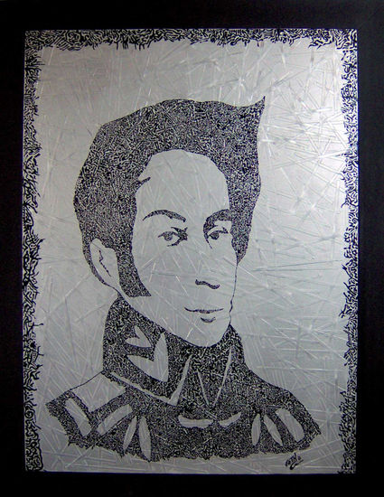 Bolivar Fuerte... El Libertador... Industrial Panel Portrait