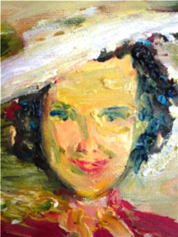 Alegría Oil Canvas Figure Painting