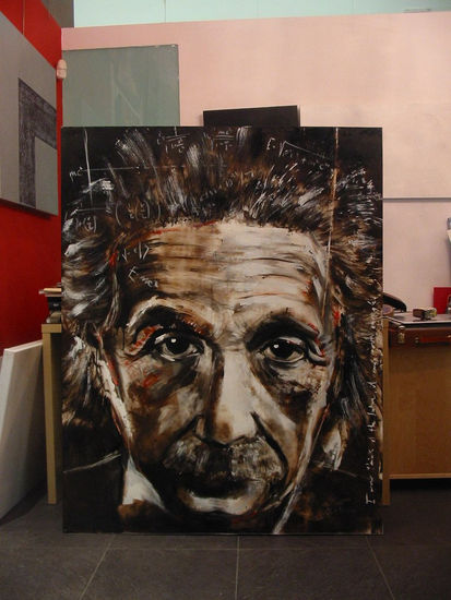 Einstein Oil Canvas Portrait