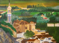 Panorámica de los campos de Hellin junto con el santuario del Rosario.