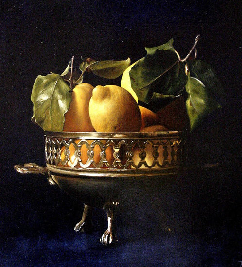 limones y membrillos Oil Panel Still Life Paintings