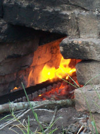 Horno en acción