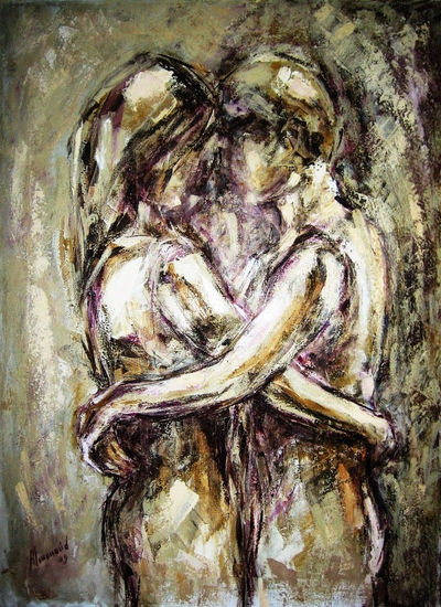 El abrazo Oil Canvas Nude Paintings