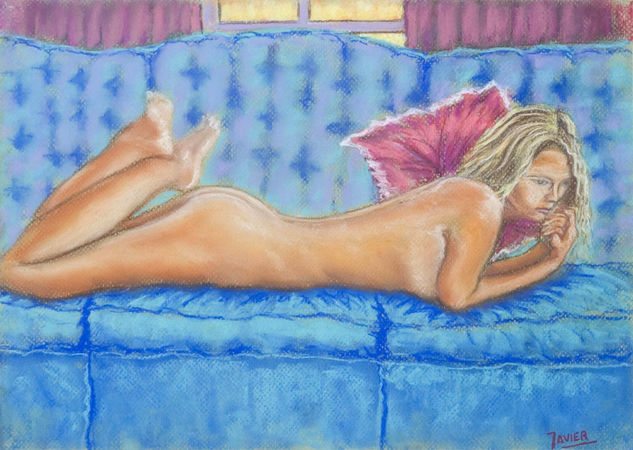 DESNUDO EN SOFA 