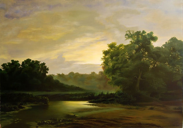 Atardecer Oil Canvas Landscaping