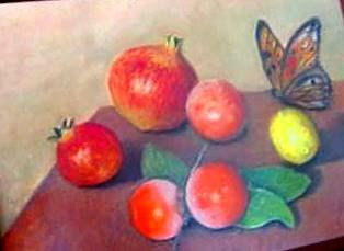 frutas Pastel Canvas Still Life Paintings