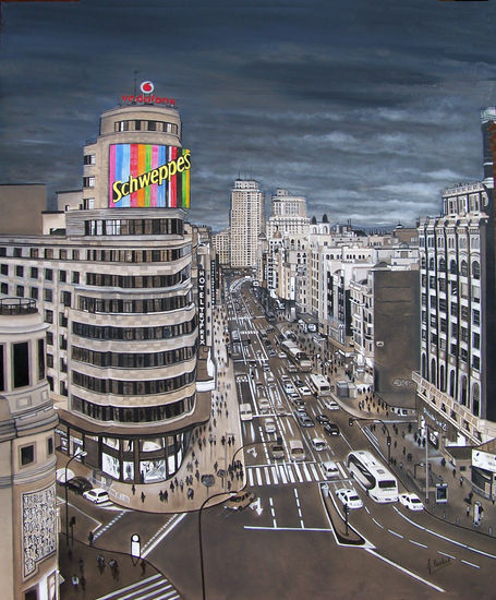 De Madrid al cielo Oil Canvas Landscaping