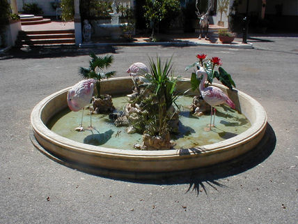 Fuente flamingos