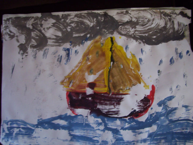 el barco en el mar