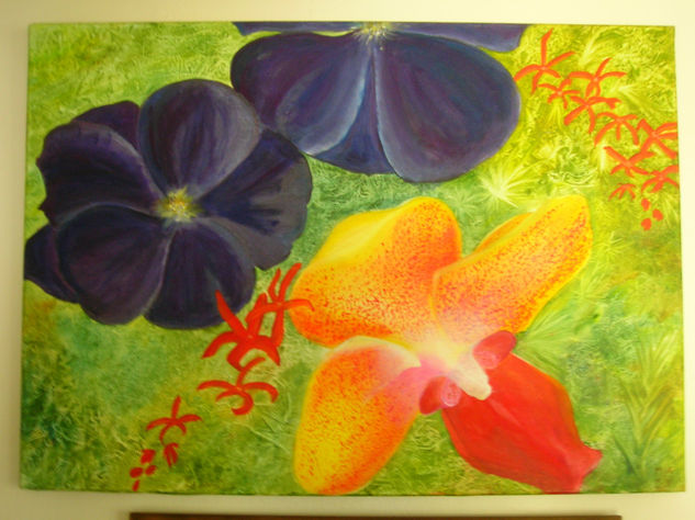 orquideas1 Oil Canvas Landscaping