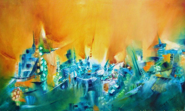 Tsunami Oil Canvas Others