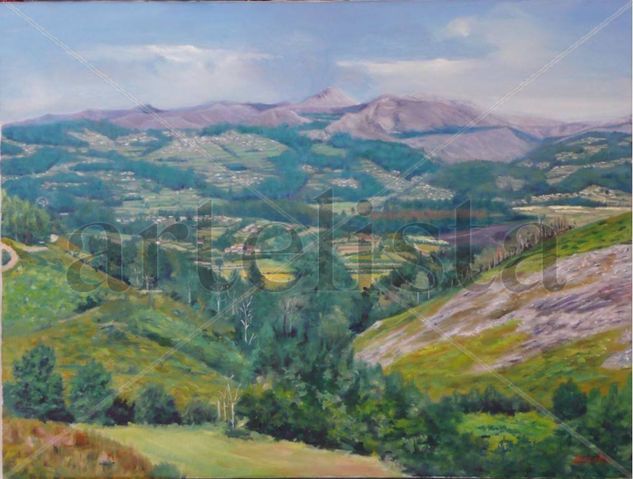 Valle de Mondariz Oil Canvas Landscaping