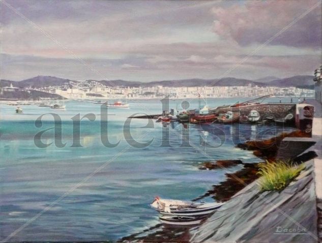 Cangas Oil Canvas Marine Painting