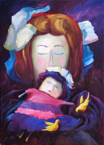 MUÑECA DE TRAPO Oil Canvas Figure Painting