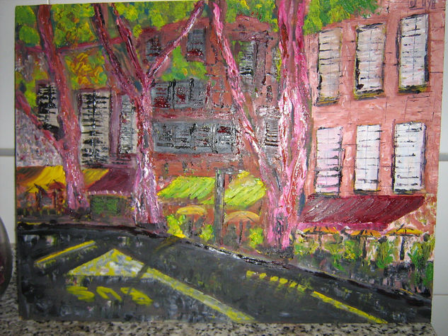 carrer de frança Oil Canvas Landscaping