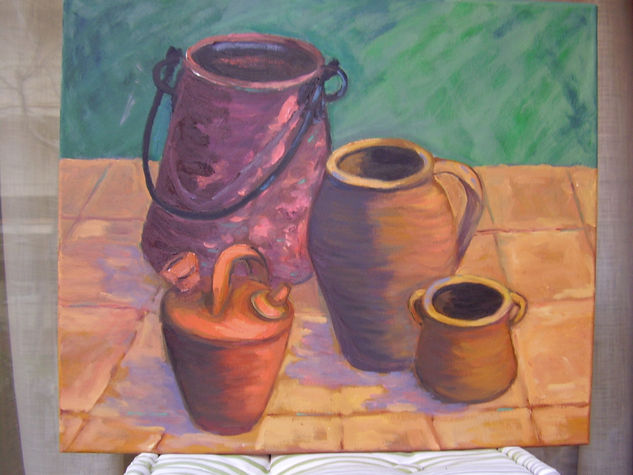 Cobre y barro Oil Canvas Still Life Paintings