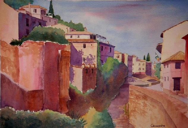 CARRERA DEL DARRO (GRANADA) Watercolour Paper Landscaping