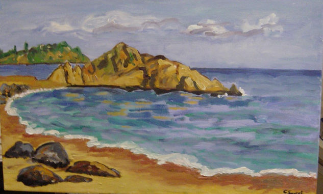 Sa Palomera Oil Canvas Marine Painting