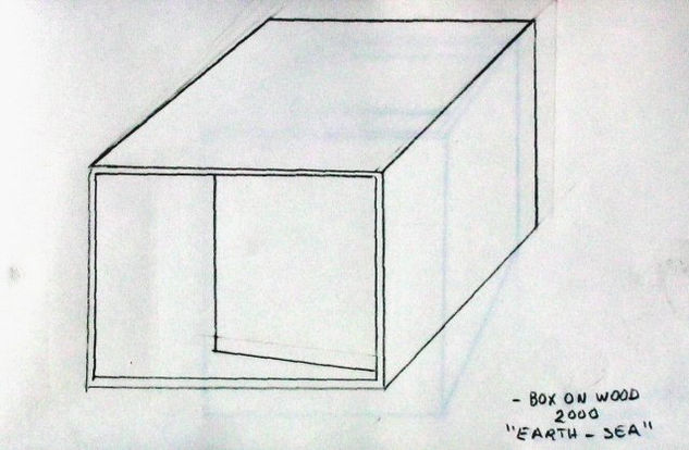 'Caixa em madeira Terra-Mar  ', 2000 Pencil
