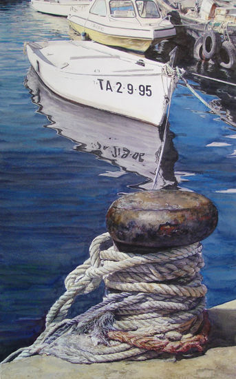 Sin Título Watercolour Others Marine Painting