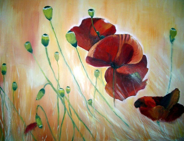 AMAPOLAS 2 Oil Canvas Landscaping