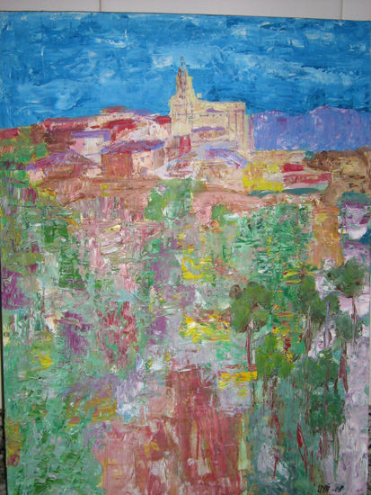 provença rural Oil Canvas Landscaping