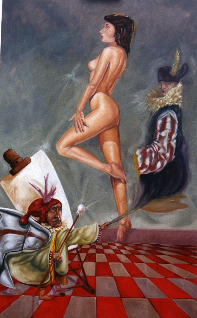 El pequeño pintor, su musa y los fantasmas que lo rodean