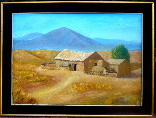 Paisaje de la Puna. Oil Canvas Landscaping