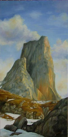 Naranjo de Bulnes Oil Canvas Landscaping