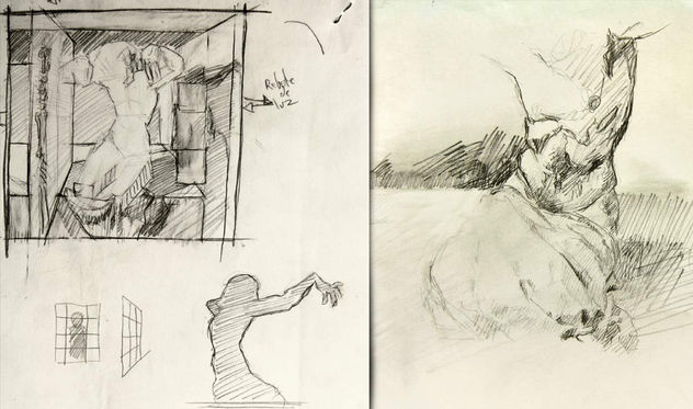 Boceto para "hombre árbol" 8