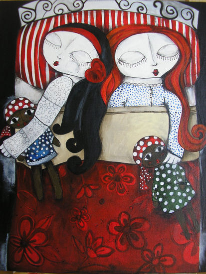 Ellas/ el sueño Mixed media Canvas Others