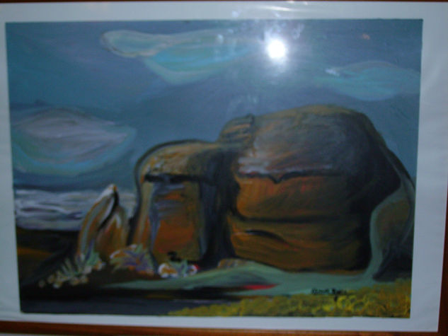 Las rocas del viento Oil Canvas Landscaping