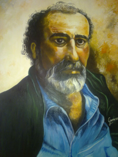 J. BORJA Oil Canvas Portrait