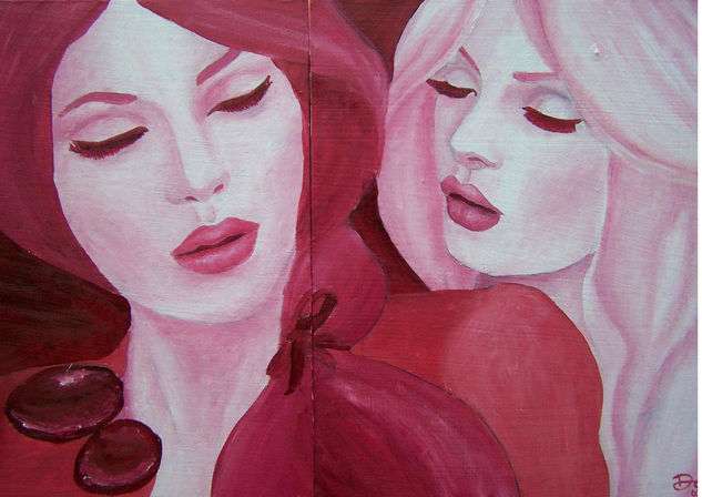 Mis Sombras Oil Panel Portrait