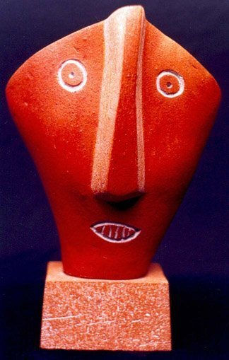 Cabeça-Vaso Pottery Figurative