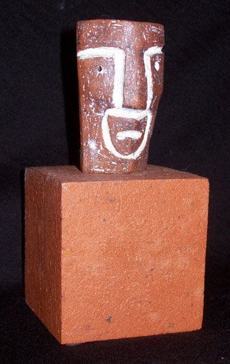 Cabeça Primitiva - Face 2 Pottery Figurative