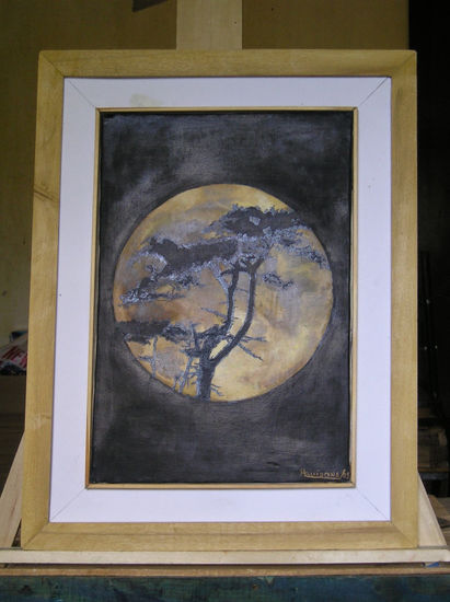 Luna llena Oil Canvas