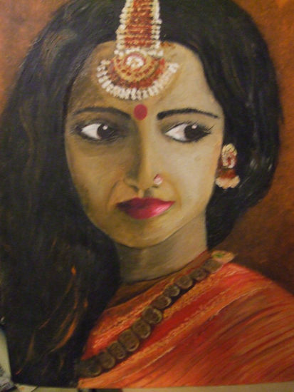 BELLEZA INDU Oil Canvas Portrait