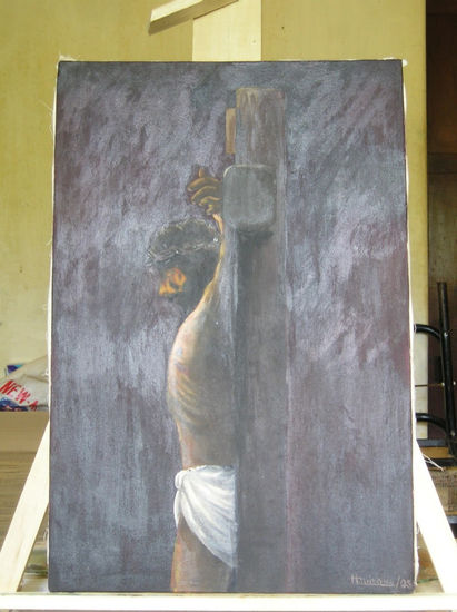 Crucificción Oil Canvas